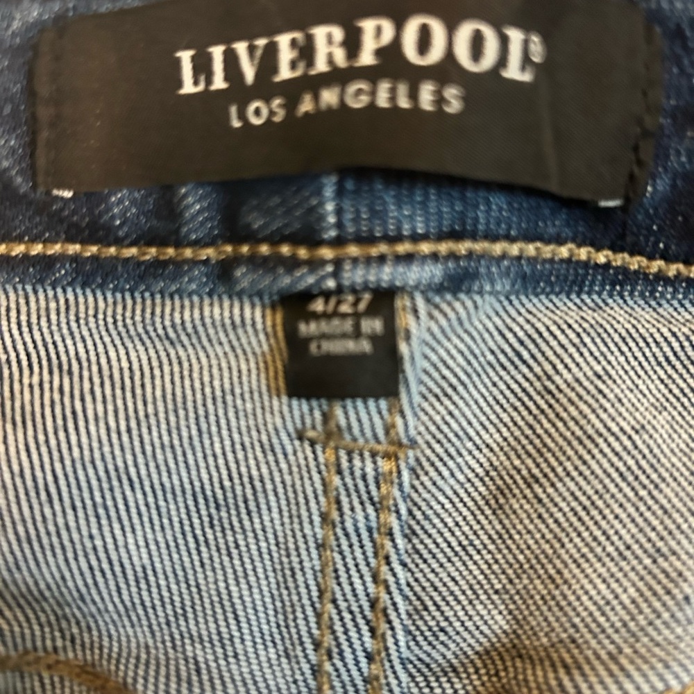 Liverpool Los Angeles Women’s Non-Skinny Skinny Jeans Stuart Wash Size 4/27 - Picture 10 of 13